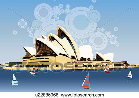 Australia, Sydney, Sydney Opera House, Capital Cities, UNESCO, World Cultural Heritage View Large Illustration Stock Illustration - Australia, Sydney, Sydney Opera House, Capital Cities, UNESCO, World Cultural Heritage. Fotosearch