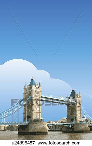 United Kingdom, London, Tower Bridge, Capital Cities View Large Illustration Stock Illustration - United Kingdom, London, Tower Bridge, Capital Cities. Fotosearch