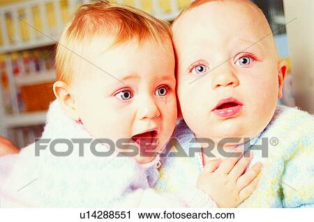 Stock Image - Babies, Human, Happy Childhood, Humans, People, Infants, Baby. Fotosearch
