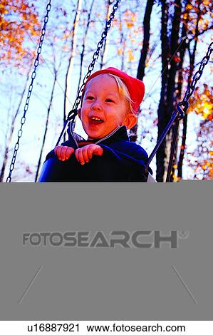 Stock Image - Child, People, Boys, Swing, Kids, Baby. Fotosearch