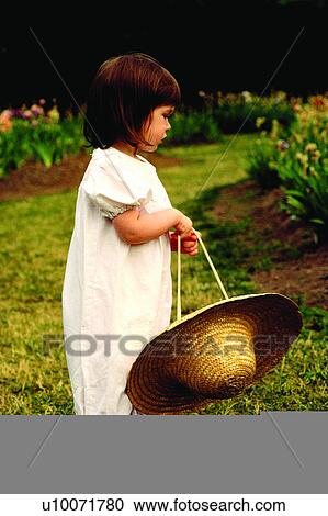 Stock Image - Children, Flower, Happy Childhood, Human, Humans, Grass, Plant. Fotosearch