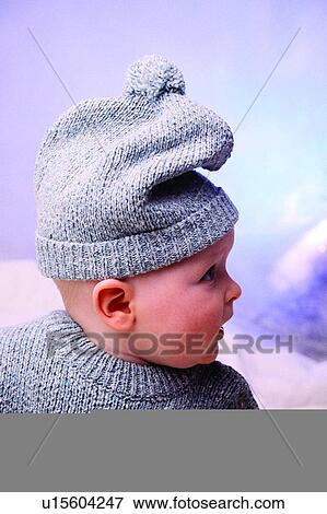 Stock Photo - Cute, Children, Infant, Happy Childhood, Sweater. Fotosearch