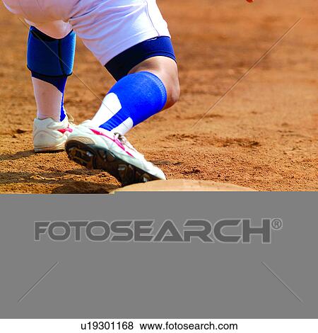 Stock Photo - Baseball, Athletic, Sport, Backstop, Swing bat, Games, Constitutional. Fotosearch