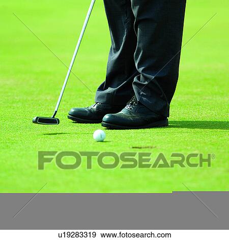Stock Photo - Golf Course, Healthy, Golf Ball, Constitutional, Athletic, Players, Athlete. Fotosearch