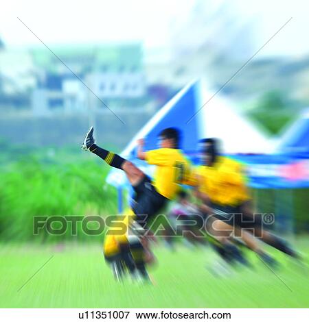 Stock Photo - Sport, Outdoor Sports, Football, Athletic, Health, Constitutional, Games. Fotosearch