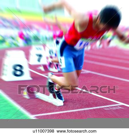 Stock Photo - Track and Field, Health, Running, Athletic, Athlete, Players, Gymnast. Fotosearch