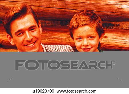 Stock Photo - Humans, Daddy, Men, Dad, Kids, Boys. Fotosearch