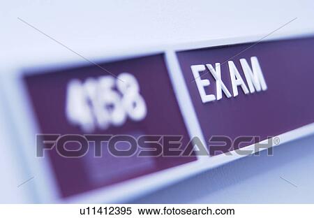 Exam room sign on door View Large Photo Image Stock Photography - Exam room sign on door. Fotosearch