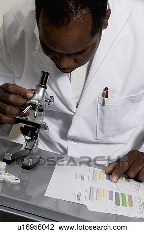 Stock Image - Lab Technician. Fotosearch