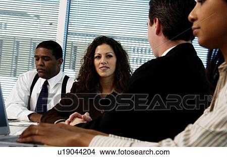 Picture - Business meeting. Fotosearch