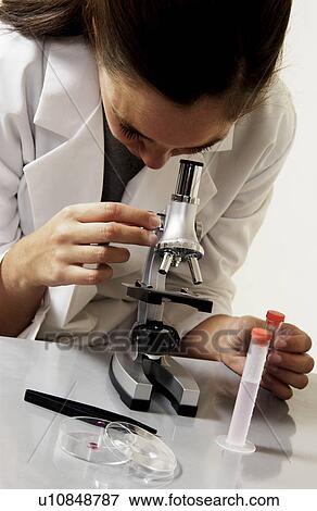 Stock Photo - Lab Technician. Fotosearch