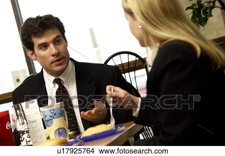 Picture - Business coworkers at lunch. Fotosearch