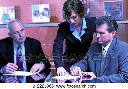 Business meeting View Large Photo Image Stock Photograph - Business meeting. Fotosearch