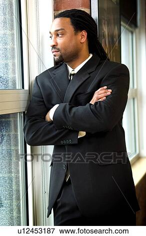 Stock Photo - African American businessman. Fotosearch