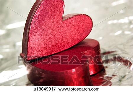 Heart gift box View Large Photo Image Stock Photo - Heart gift box. Fotosearch