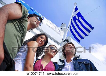 Group of friends in front of ferry View Large Photo Image Stock Photography - Group of friends in front of ferry. Fotosearch