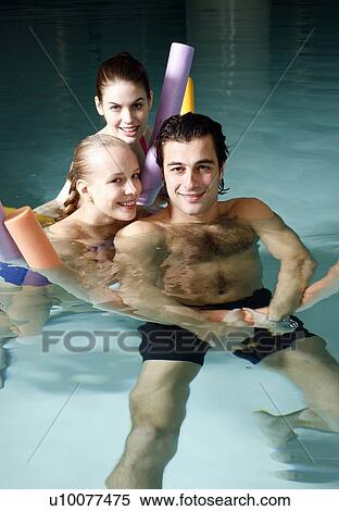 People exercising in a spa pool View Large Photo Image Stock Photography - People exercising in a spa pool. Fotosearch