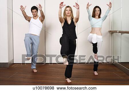 Stock Photo - Students in an Active Tae Bo class. Fotosearch