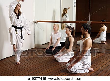 Students observing Tae Kwon Do - Dantae demonstration View Large Photo Image Stock Photography - Students observing Tae Kwon Do - Dantae demonstration. Fotosearch