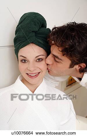 Young couple waiting in a beauty salon View Large Photo Image Picture - Young couple waiting in a beauty salon. Fotosearch