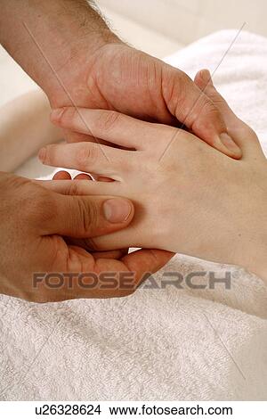 Picture - Hand massage. Fotosearch