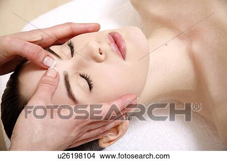 Woman having facial massage View Large Photo Image Picture - Woman having facial massage. Fotosearch