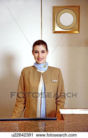 Hotel Receptionist View Large Photo Image Stock Image - Hotel Receptionist. Fotosearch