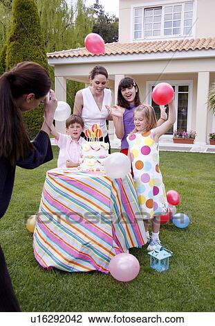 Children's outdoor party View Large Photo Image Stock Image - Children's outdoor party. Fotosearch