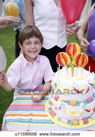 Stock Photograph - Children's outdoor party. Fotosearch