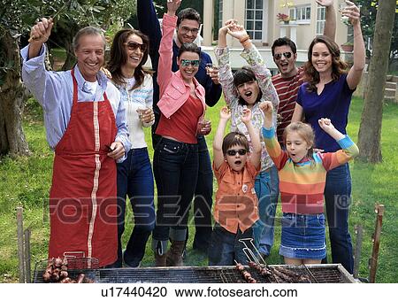 Family barbecue View Large Photo Image Stock Image - Family barbecue. Fotosearch