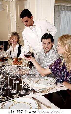 Stock Photograph - People dining . Fotosearch