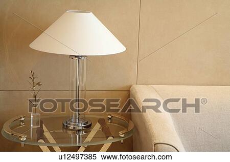 Armchair With Sidetable And Lamp Stock Photography U12497385 Sidetable And Lamp Stock Photography