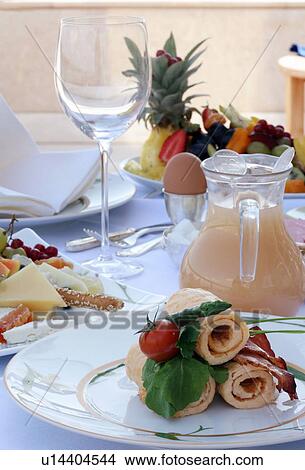 Breakfast table View Large Photo Image Picture - Breakfast table. Fotosearch