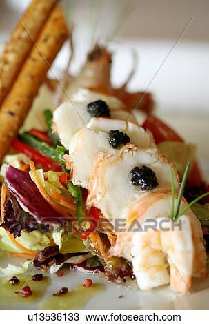 Stylized seafood plate View Large Photo Image Stock Image - Stylized seafood plate. Fotosearch