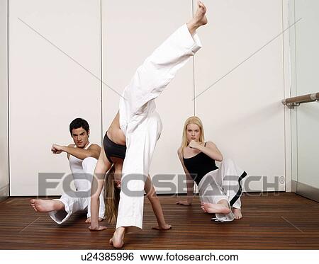 Stock Photograph - Capoeira combinations. Fotosearch