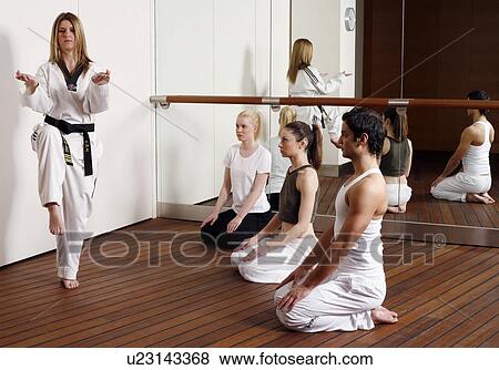Students observing Tae Kwon Do - Dantae demonstration View Large Photo Image Stock Photo - Students observing Tae Kwon Do - Dantae demonstration. Fotosearch