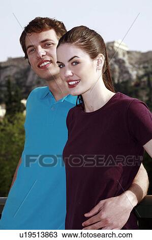 Stock Image - Couple posing. Fotosearch