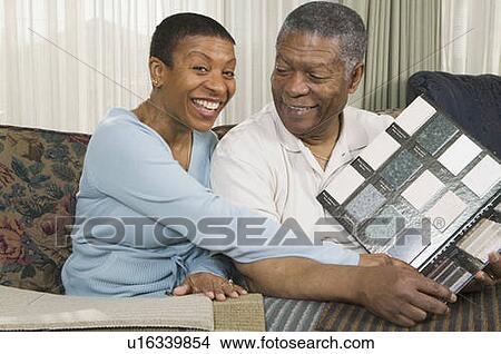 African American couple going over granite samples, Vancouver, BC View Large Photo Image Picture - African American couple going over granite samples, Vancouver, BC. Fotosearch