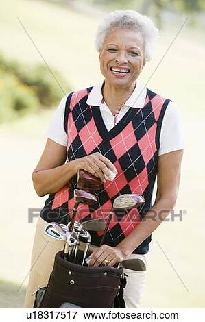Portrait Of A Female Golfer View Large Photo Image Stock Photo - Portrait Of A Female Golfer. Fotosearch