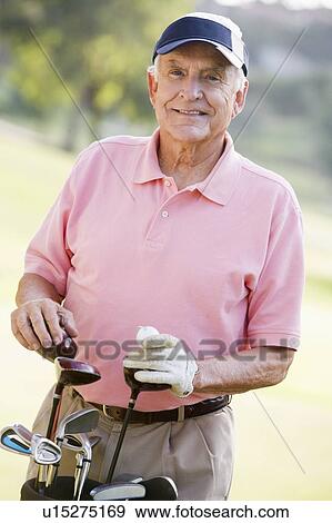 Portrait Of A Male Golfer View Large Photo Image Stock Photo - Portrait Of A Male Golfer. Fotosearch