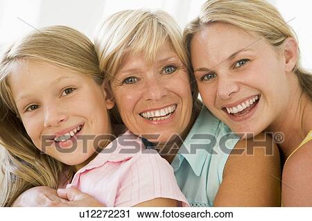 Grandmother with adult daughter and granddaughter View Large Photo Image Stock Image - Grandmother with adult daughter and granddaughter. Fotosearch