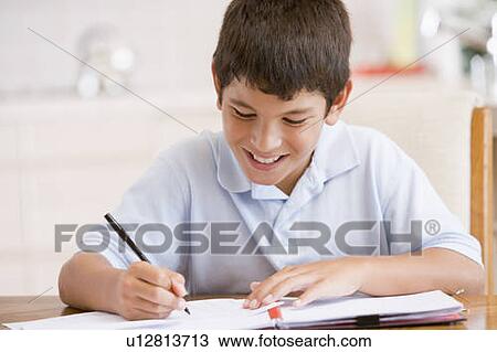 Boy Doing His Homework View Large Photo Image Stock Image - Boy Doing His Homework. Fotosearch