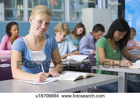 Students studying in geography class View Large Photo Image Picture - Students studying in geography class. Fotosearch