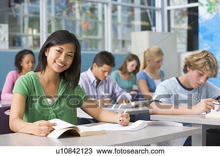 Students studying in geography class View Large Photo Image Stock Image - Students studying in geography class. Fotosearch