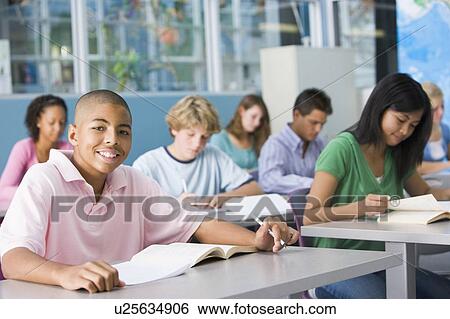 Students studying in geography class View Large Photo Image Stock Photograph - Students studying in geography class. Fotosearch