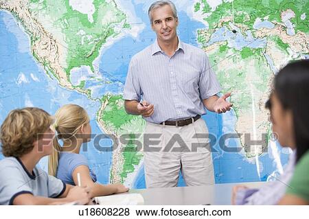 Students answering questions in geography class View Large Photo Image Stock Photo - Students answering questions in geography class. Fotosearch