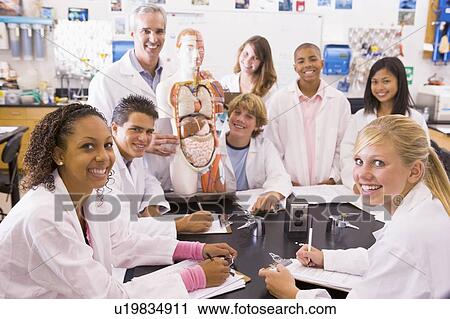 Students in biology class with teacher View Large Photo Image Stock Image - Students in biology class with teacher. Fotosearch