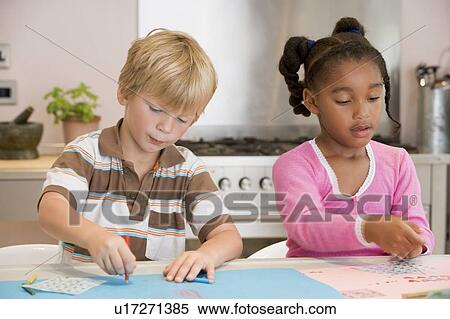 Two Young Friends Drawing Pictures View Large Photo Image Stock Photography - Two Young Friends Drawing Pictures. Fotosearch