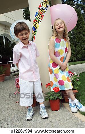 Picture - Children's outdoor party. Fotosearch