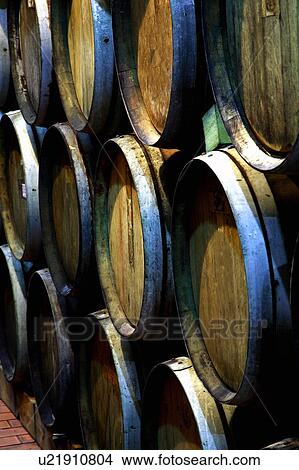 Picture - Wine barrels. Fotosearch